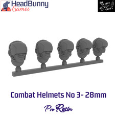 Combat Helmeted Heads Set No3