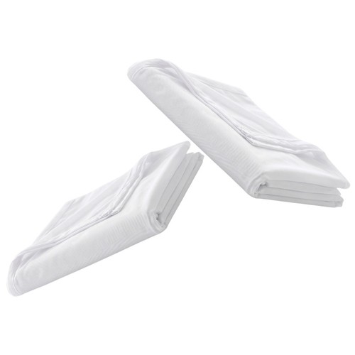 Breathable white mesh bean bag - white,