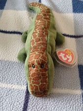 TY Beanie Babies Very Rare Korean Made Ally The Aligator In Mint Condition