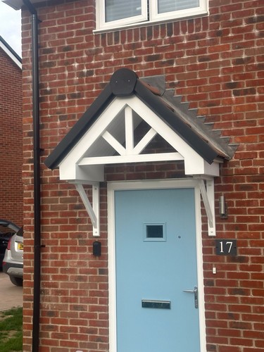 Front door canopy porch - front, canopy,