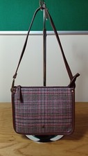 Joules Five Compartment Tweed Bag BNWOT Pink Check NEW (M26)