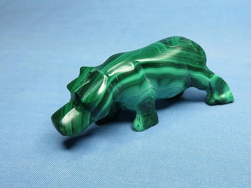 Carved hippopotamus made - hippopotamus,