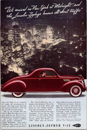 Print 1937 lincoln - 1937,
