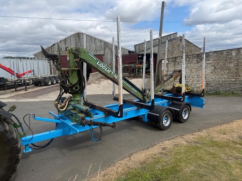Timber crane trailer log lift - timber,