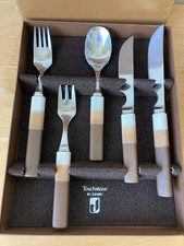 "Touchstone by Denby " Agate Cutlery -  Retro 1970s 5-piece Cutlery Set Boxed