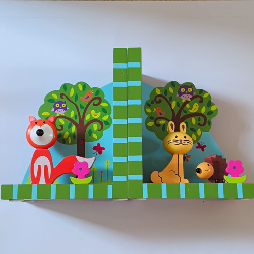 Wooden hand painted woodland - wooden,