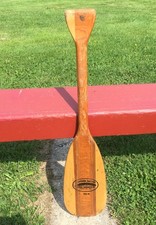 Vintage PADDLE 30" Long  w/Cherry Wood + LABEL Paddles Oars Boat Canoe