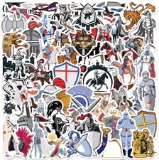 10 X Medieval Knight Stickers