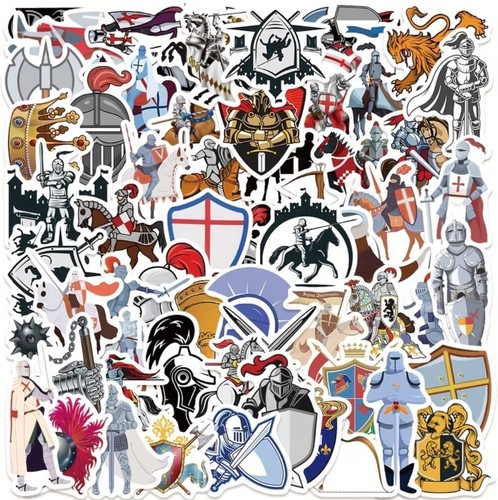 Medieval knight stickers - medieval,