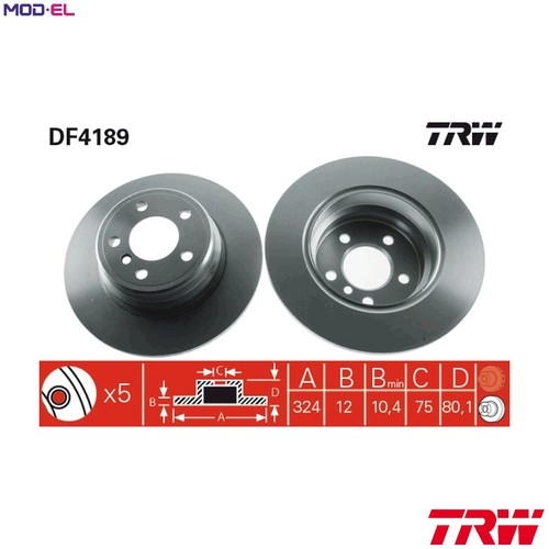 Brake disc df4189 - brake,