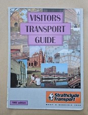 STRATHCLYDE TRANSPORT BUS STOPS RAIL VISITORS INFORMATION MAP GUIDE GLASGOW 1993