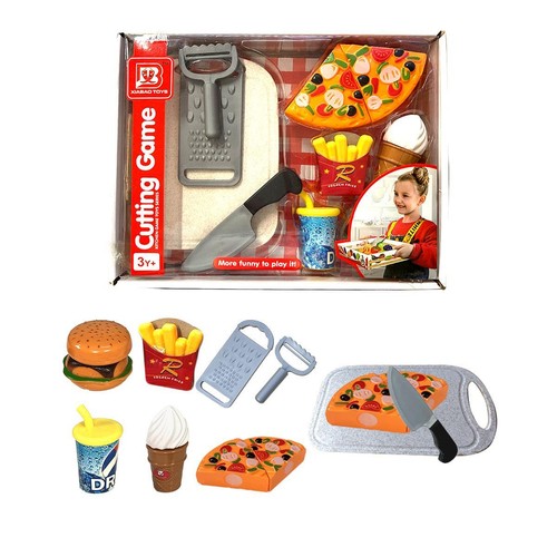 Pretend fast food cutting - food, play