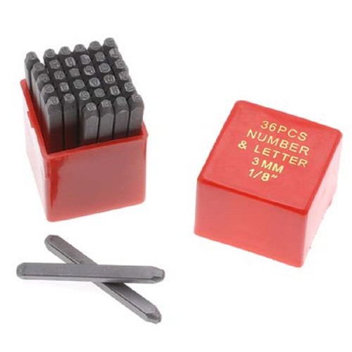 36pc 3mm letter number - 36pc,