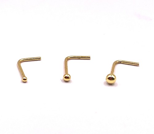 Gold plated nose - ball, 18