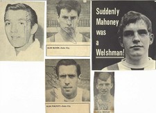 Stoke City - 60's Stars - hand signed pictures x 5