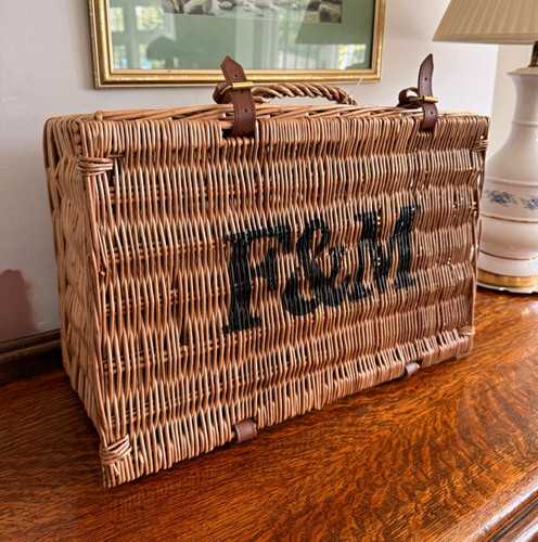 Wicker picnic basket - picnic, hamper