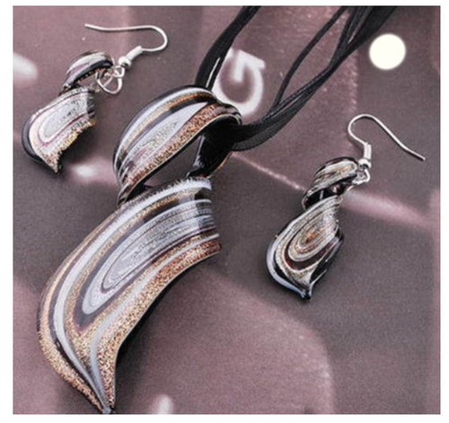 Dichroic glass earrings - dichroic, &