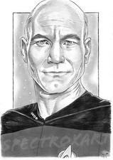 ORIGINAL ART "Captain Picard"