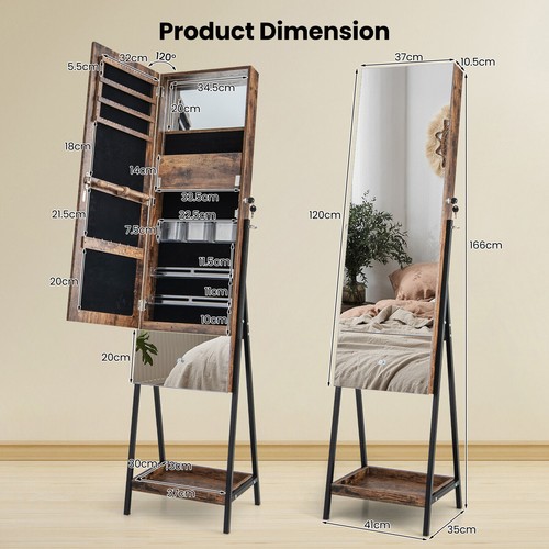 Jewelry armoire with lighted - with,