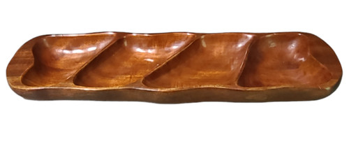 Vintage hand carved mahogany - carved,