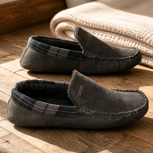 Barbour monty grey suede - ",