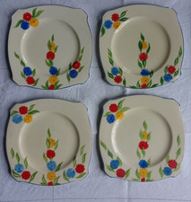 Newhall Square Decco Tea Plates 