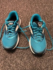 Brooks Medium (B) Launch 4 Turquoise Running Training Fitness UK 4
