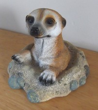 Meerkat Ornament Figure - Indoor 0r Outdoor - Height 16.5cm Base 23cm x 21cm
