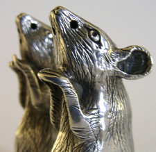 Superb sterling silver mice - sterling,