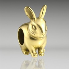 Bunny Rabbit Bead for Charm
