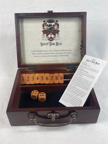 Shut the box wooden - wooden, dice