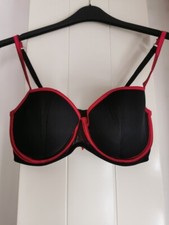 Senza bra 36d black - bra, red