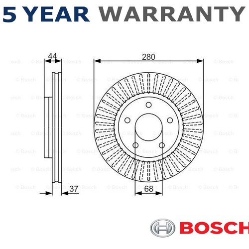 Bosch front brake disc fits - front,