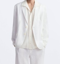 ZARA 100% LINEN SUIT BLAZER