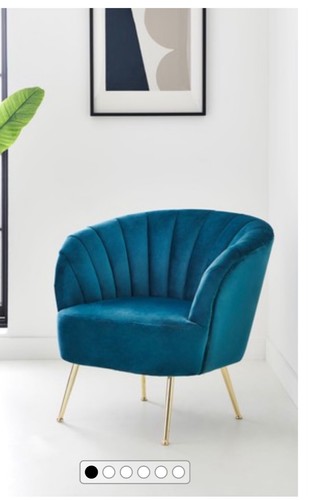 Next velvet chair - next,