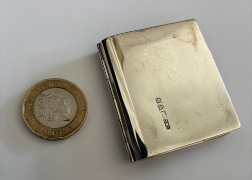 Antique silver aide memoire - aide, de