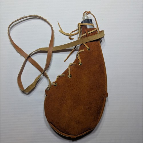 Vintage brown suede leather - vintage,