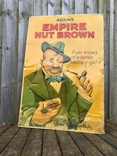 Rare Nut Brown Tobacco Old Bill Tobacco Tin Sign