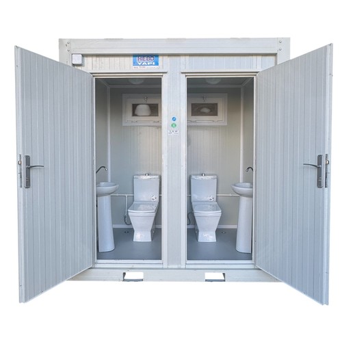 Double toilet cabin portable - |,