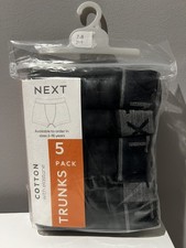 Boys Next Black 5 Pack Trunks