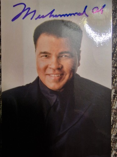 Muhammad ali signed photo - ali, card