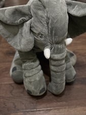 Gray Elephant Plush 25" Jumbo