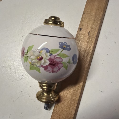 Vintage porcelain brass - porcelain,