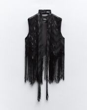 ZARA SEQUINNED WAISTCOAT WITH