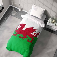 Wales Flag Welsh Dragon Single