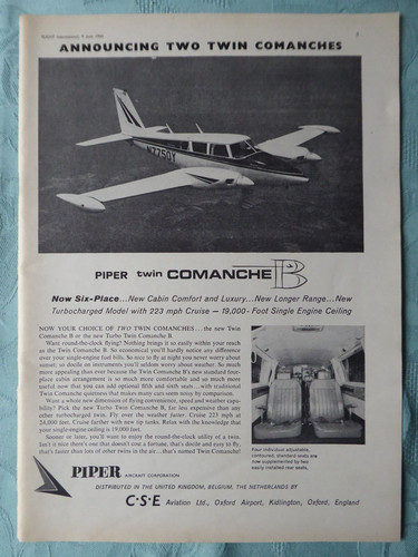1966 pub piper aircraft twin - pub,