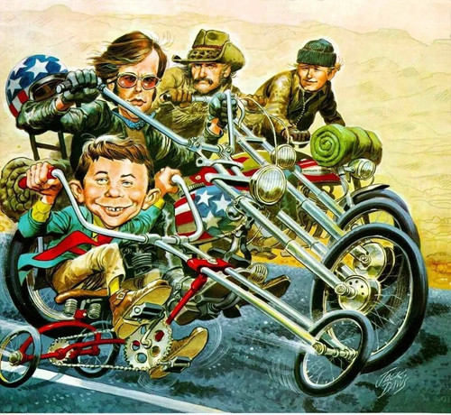 Easy rider poster 11x11 in - easy, in.