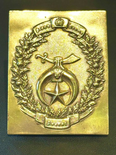 Vintage masonic shriners brass - masonic,