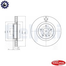 2x BRAKE DISC BG4162C FOR