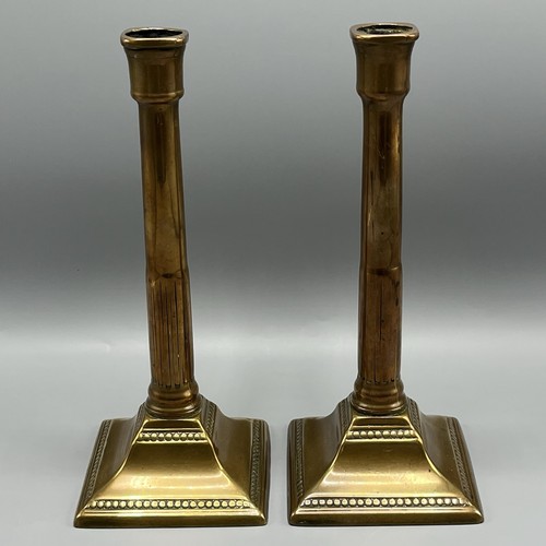 Pair antique georgian brass - georgian,